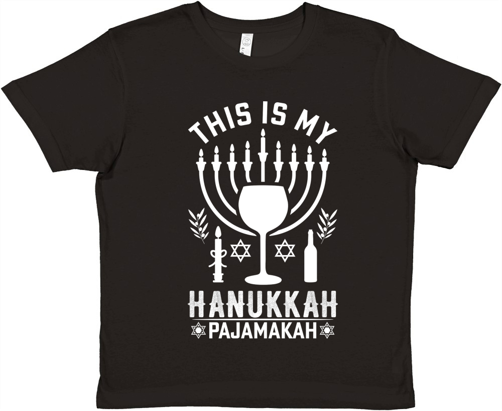 THIS IS MY HANUKKAH PAJAMAKAH 13 Premium Kids Crewneck T-shirt
