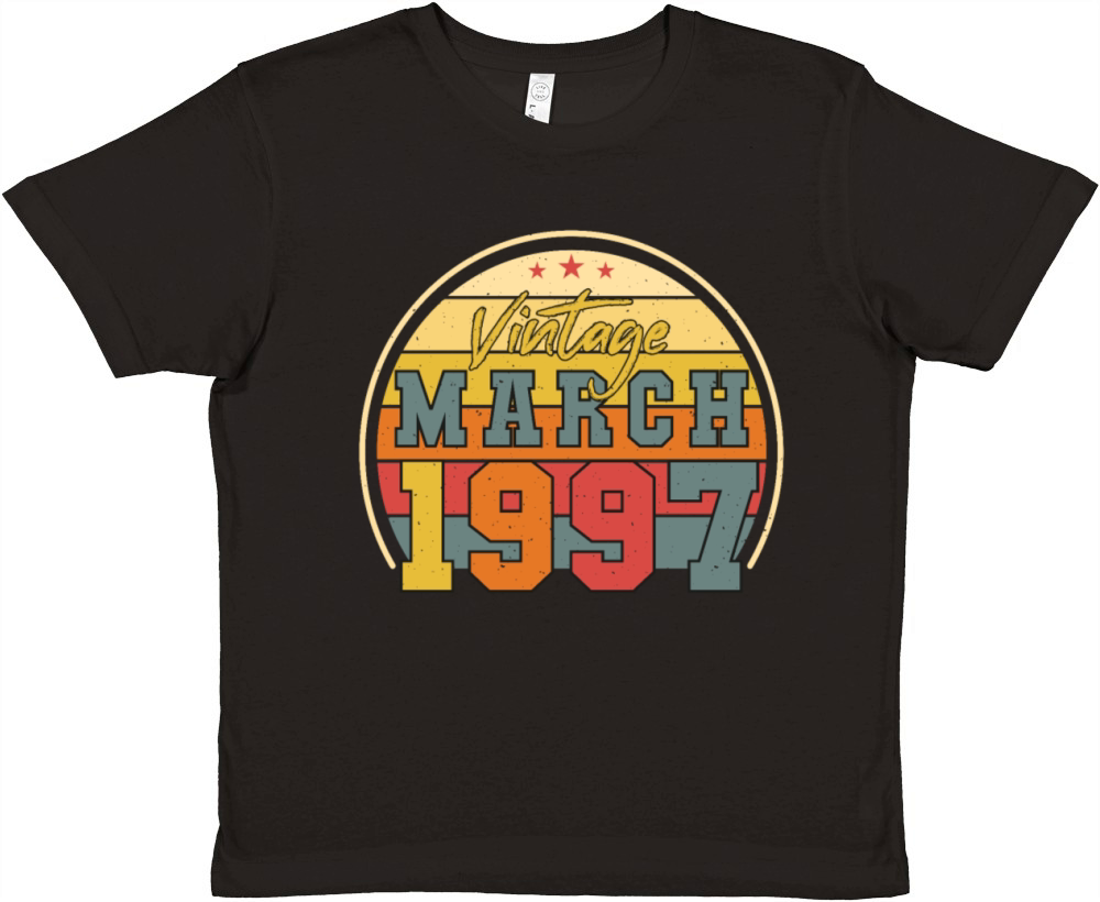 Vintage Funny March 1997 Premium Kids Crewneck T-shirt