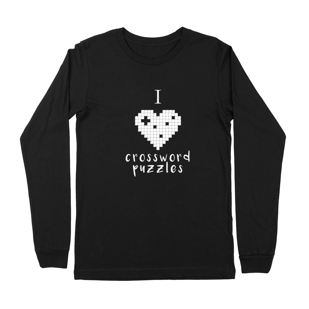 Crossword puzzles - I love crossword puzzles Premium Long Sleeve