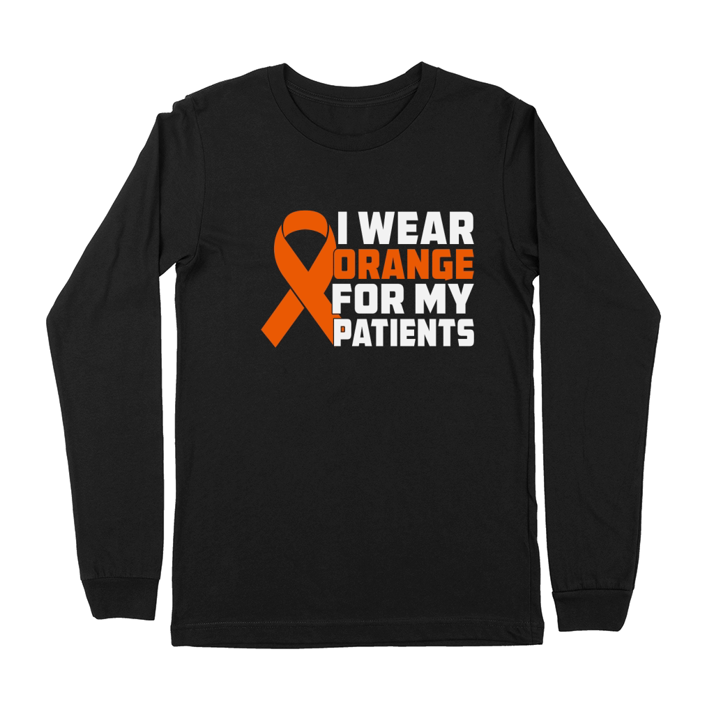 I Wear Orange For My Patients Premium Long Sleeve