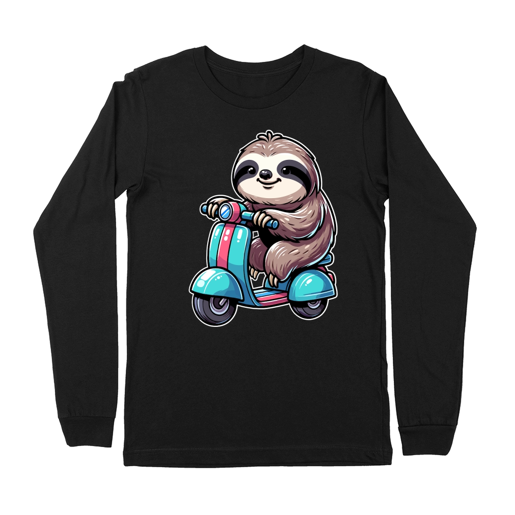 Sloth Riding Scooter 1 Premium Long Sleeve