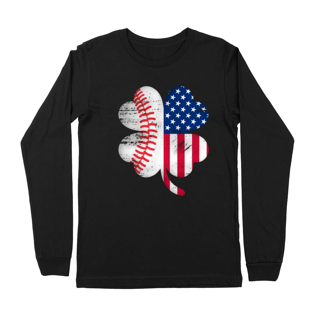St Patricks Day Baseball American Gift Premium Long Sleeve