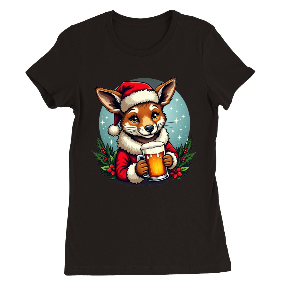 Animal Beer Christmas Sublimation Bundle 08 Premium Womens Crewneck T-shirt