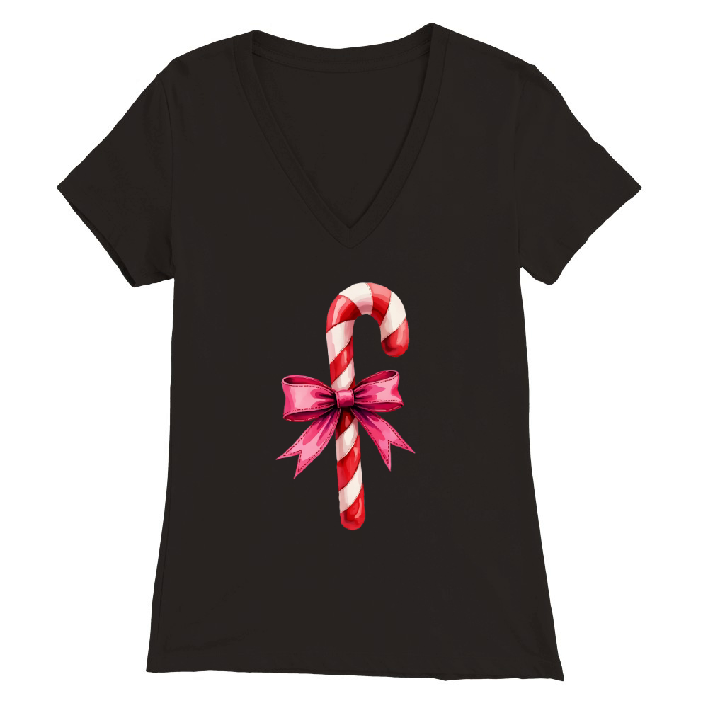 Coquette Sublimation Clipart 9 Premium Womens V-Neck T-shirt
