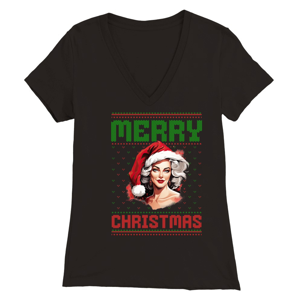 Merry christmas 59 58 Premium Womens V-Neck T-shirt