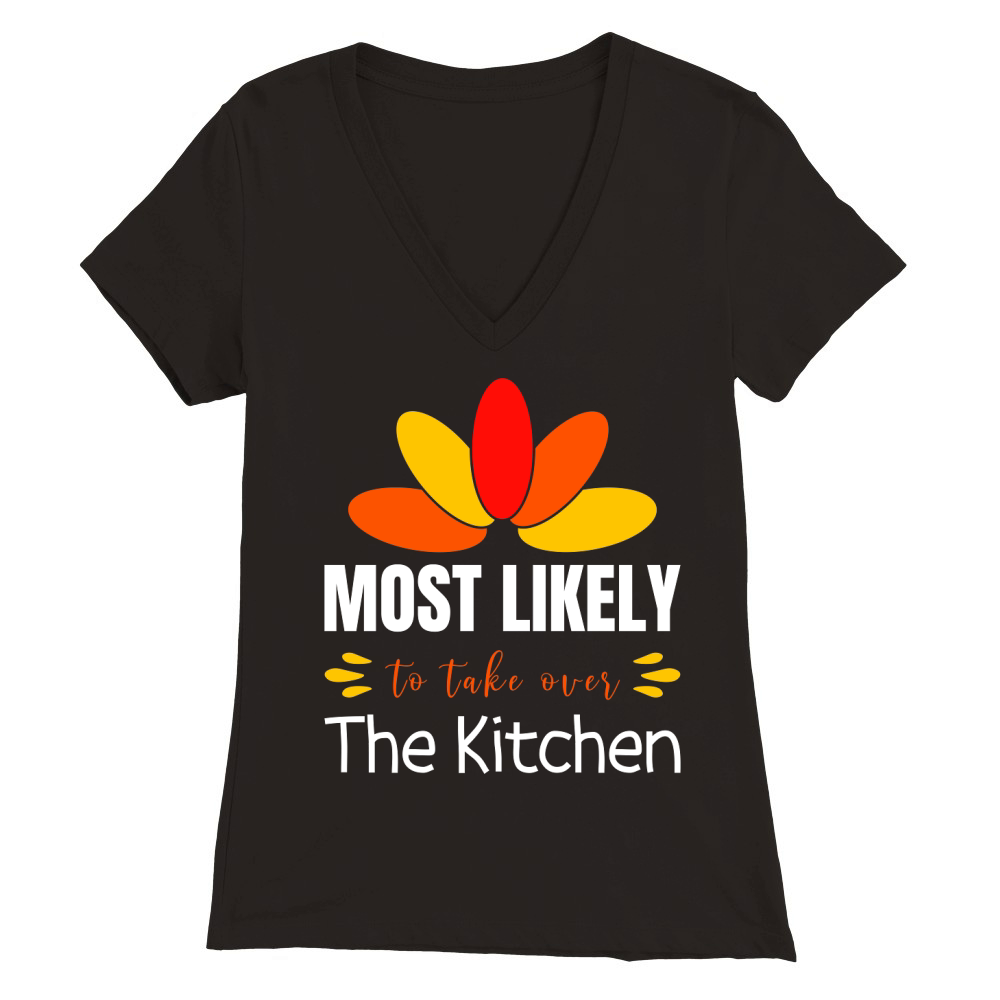 Thanks Giving 24 Premium Womens V-Neck T-shirt