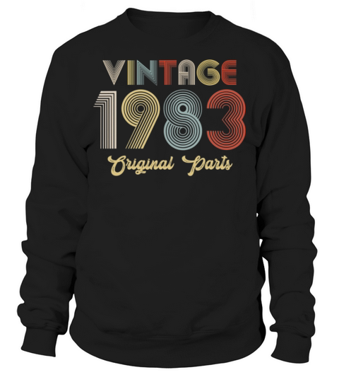38th Birthday Vintage 1983 Original Parts Sweatshirt Unisex