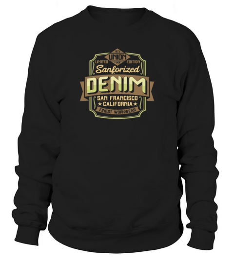 Vintage Denim Logo Sweatshirt Unisex