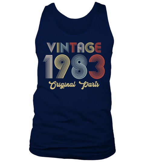 38th Birthday Vintage 1983 Original Parts Tank Top Unisex