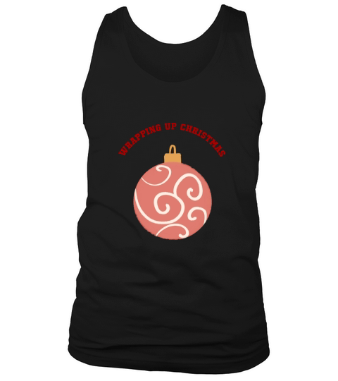 Wrapping Up Christmas red ornament with pattern Tank Top Unisex