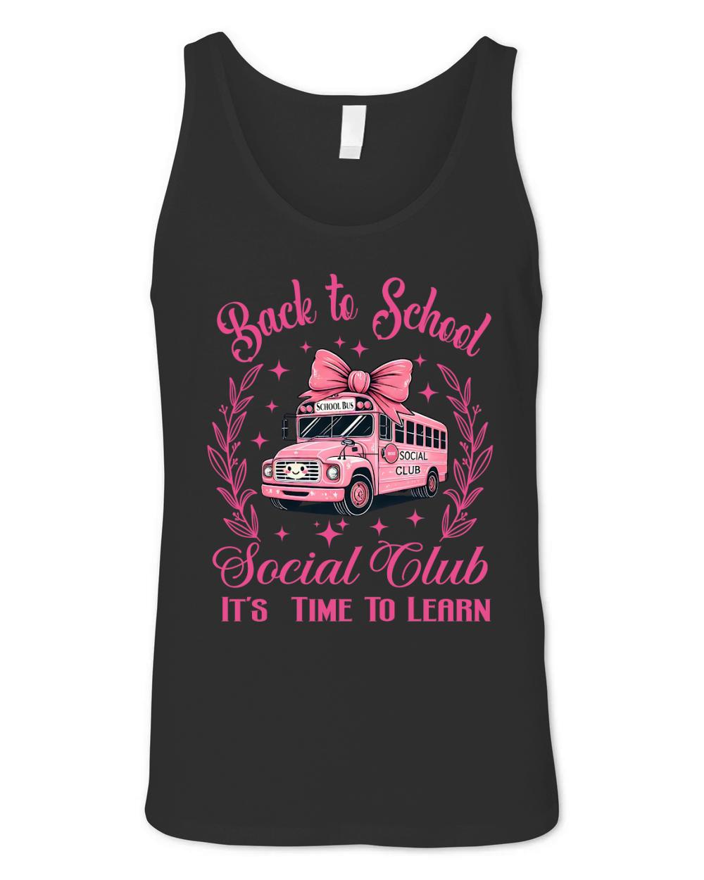 Back to School Bus Social Club 3 Unisex Jersey Tank