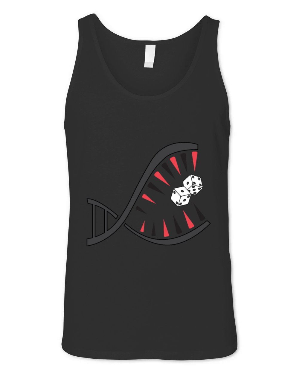 Backgammon DNA Dice Board Game T-Shirt Unisex Jersey Tank