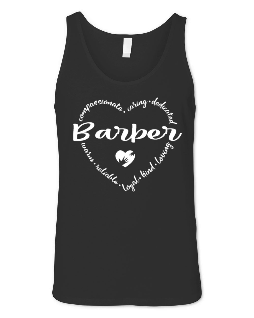 Barber Heart Unisex Jersey Tank