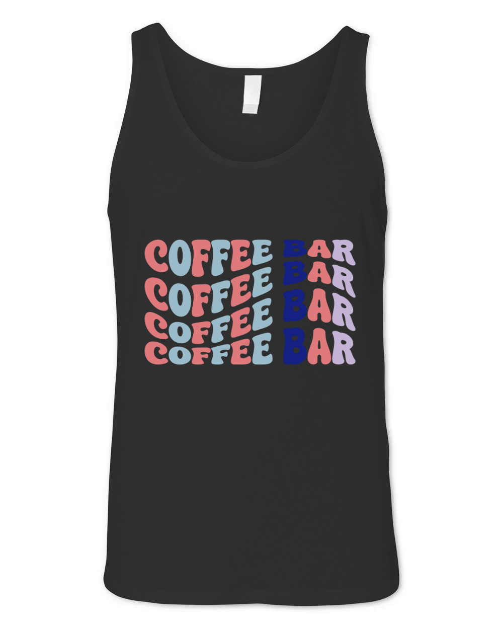 Coffee bar 4 Unisex Jersey Tank