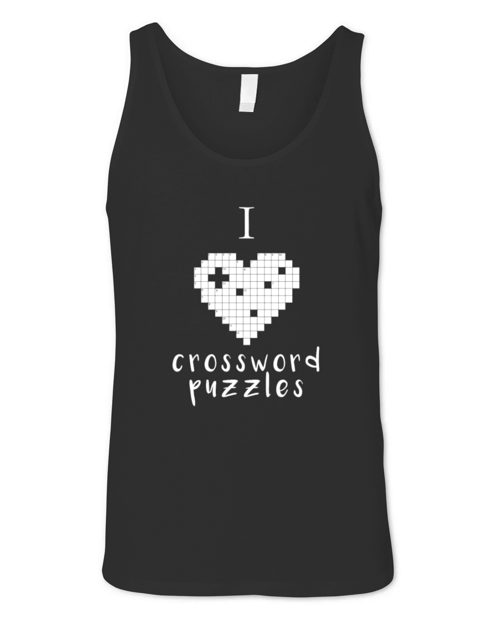 Crossword puzzles - I love crossword puzzles Unisex Jersey Tank