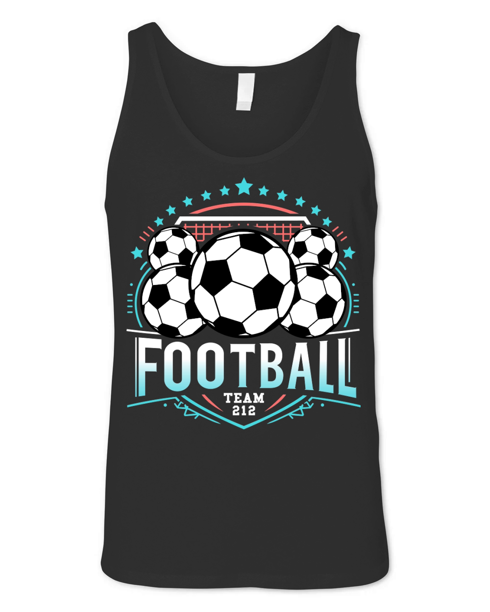 Football Team 212 Unisex Jersey Tank