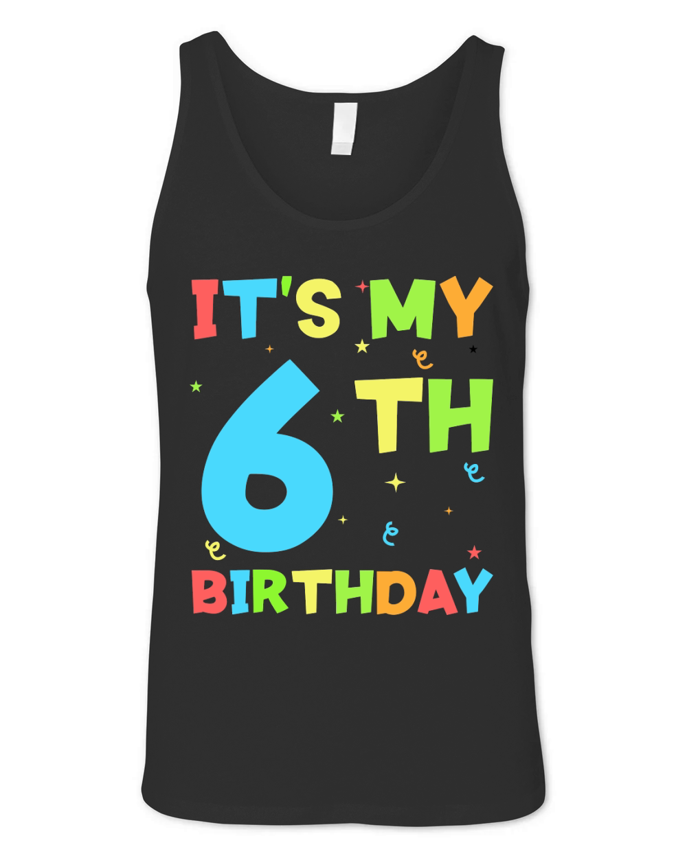 Kids Its My 6th Birthday Boy 6 Toddler Unisex Jersey Tank