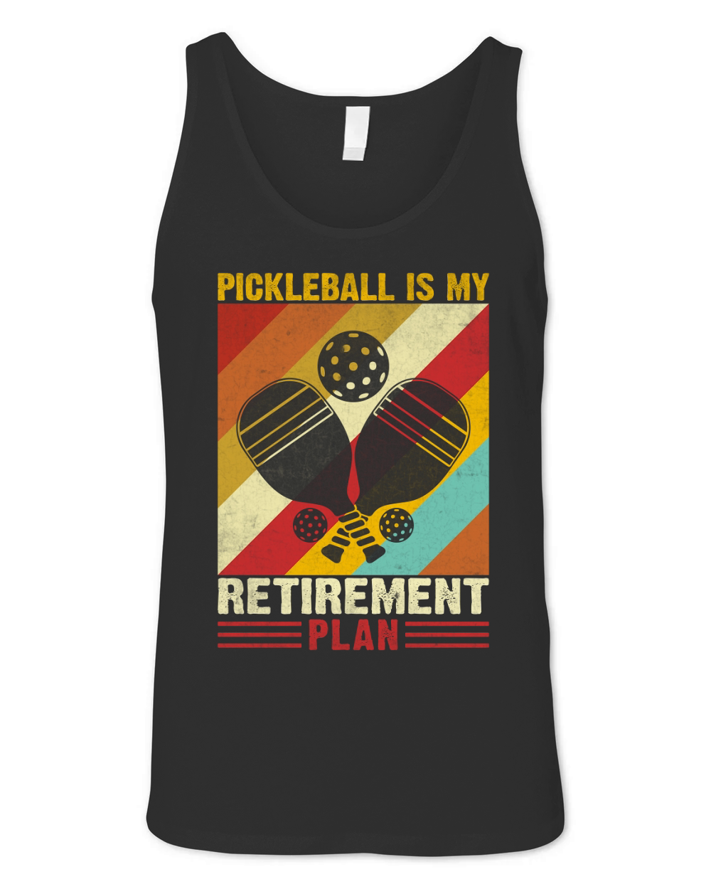 Pickleball Is My Retirement Plan Unisex Jersey Tank