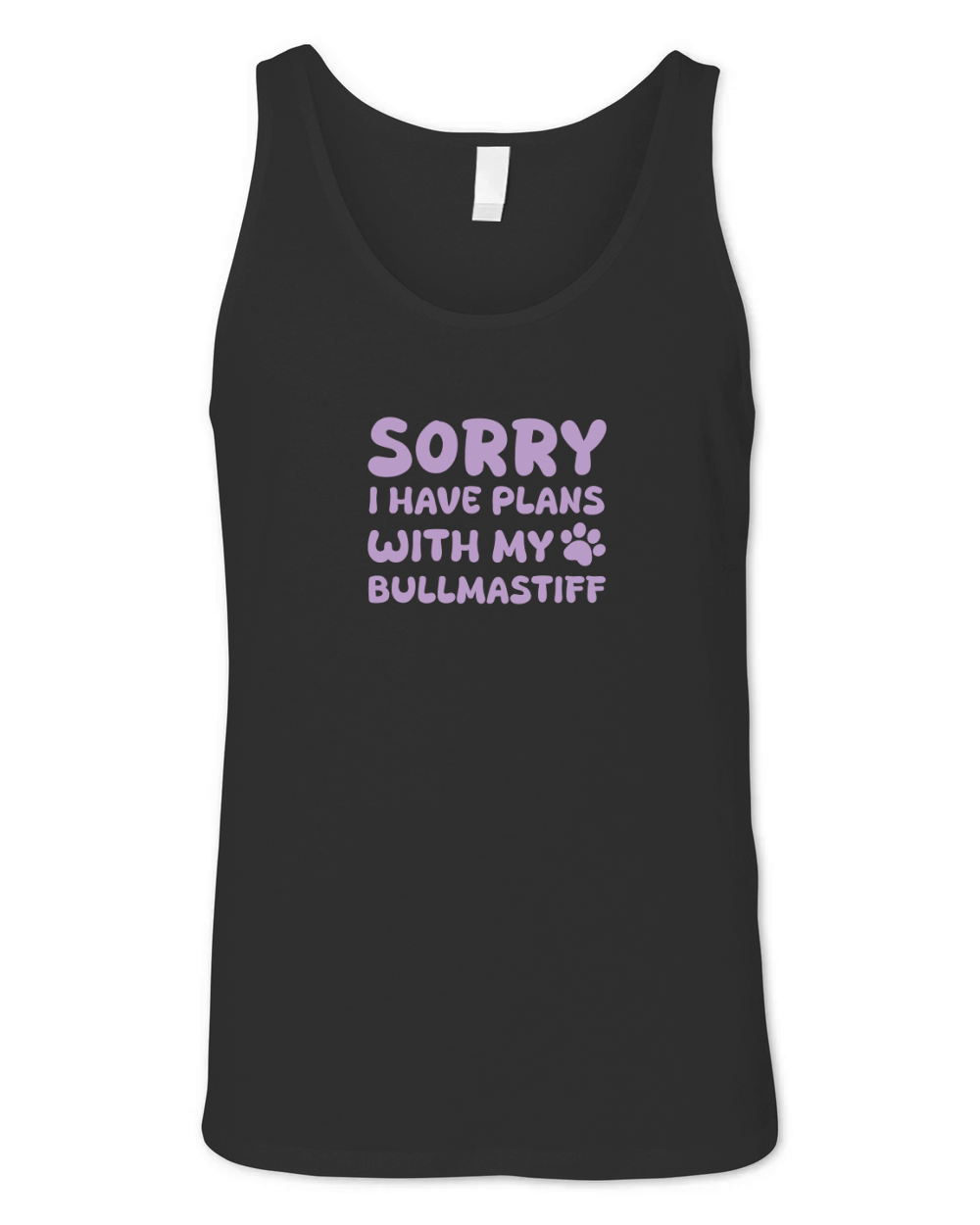 Sorry I Have Plans With My Bullmastiff Unisex Jersey Tank