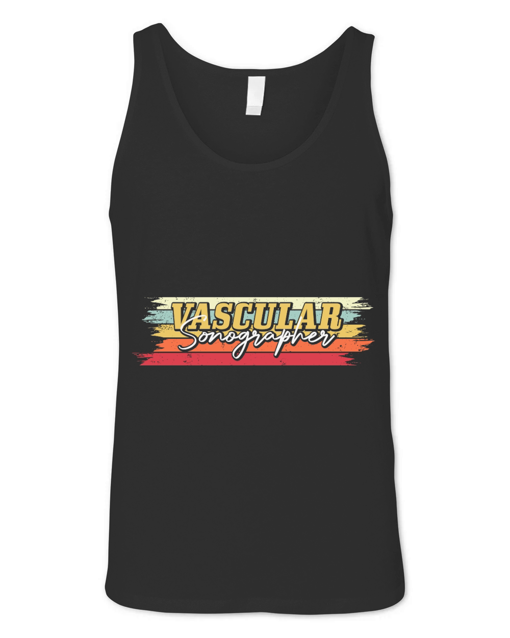 Vascular Tech Sonographer Vintage Unisex Jersey Tank