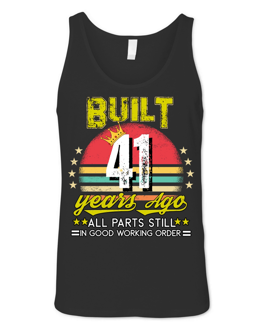 Vintage Birthday 41 (1) Unisex Jersey Tank