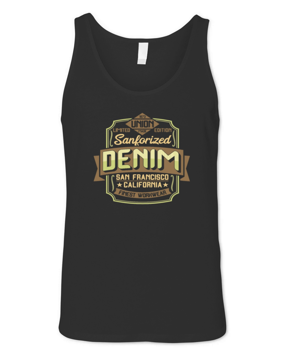 Vintage Denim Logo Unisex Jersey Tank