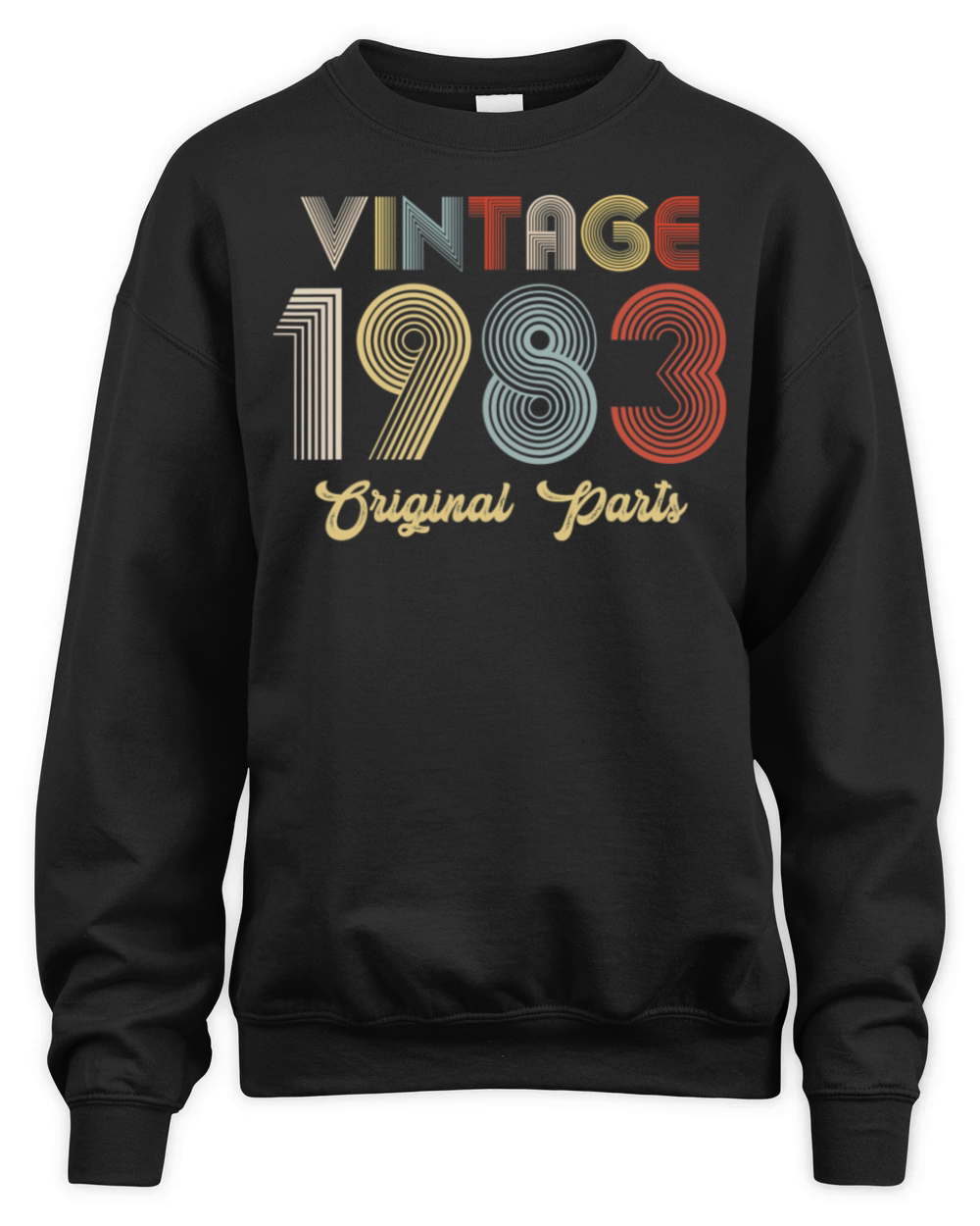 38th Birthday Vintage 1983 Original Parts Unisex Premium Crewneck Sweatshirt