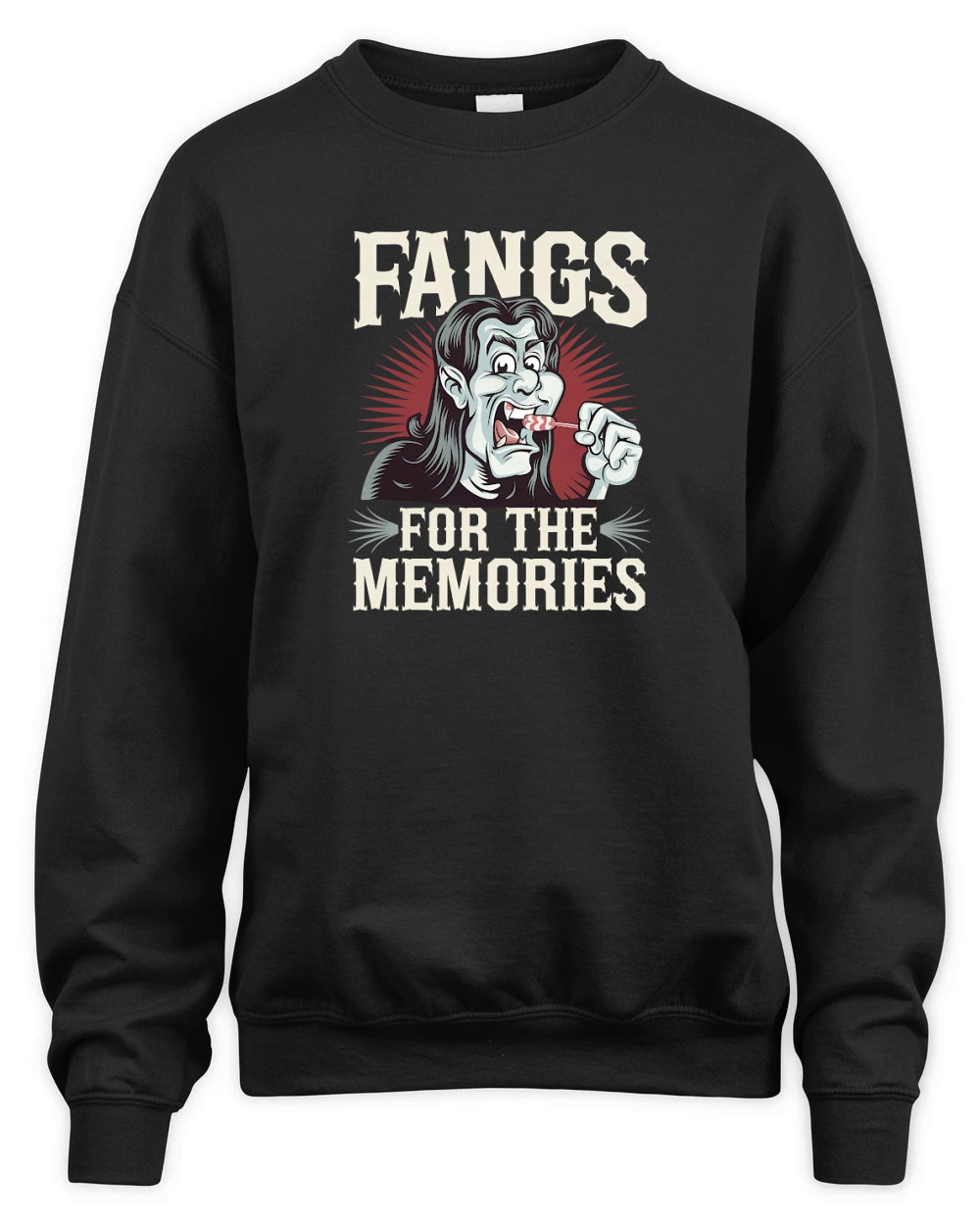 FANGS FOR THE MEMORIES Unisex Premium Crewneck Sweatshirt