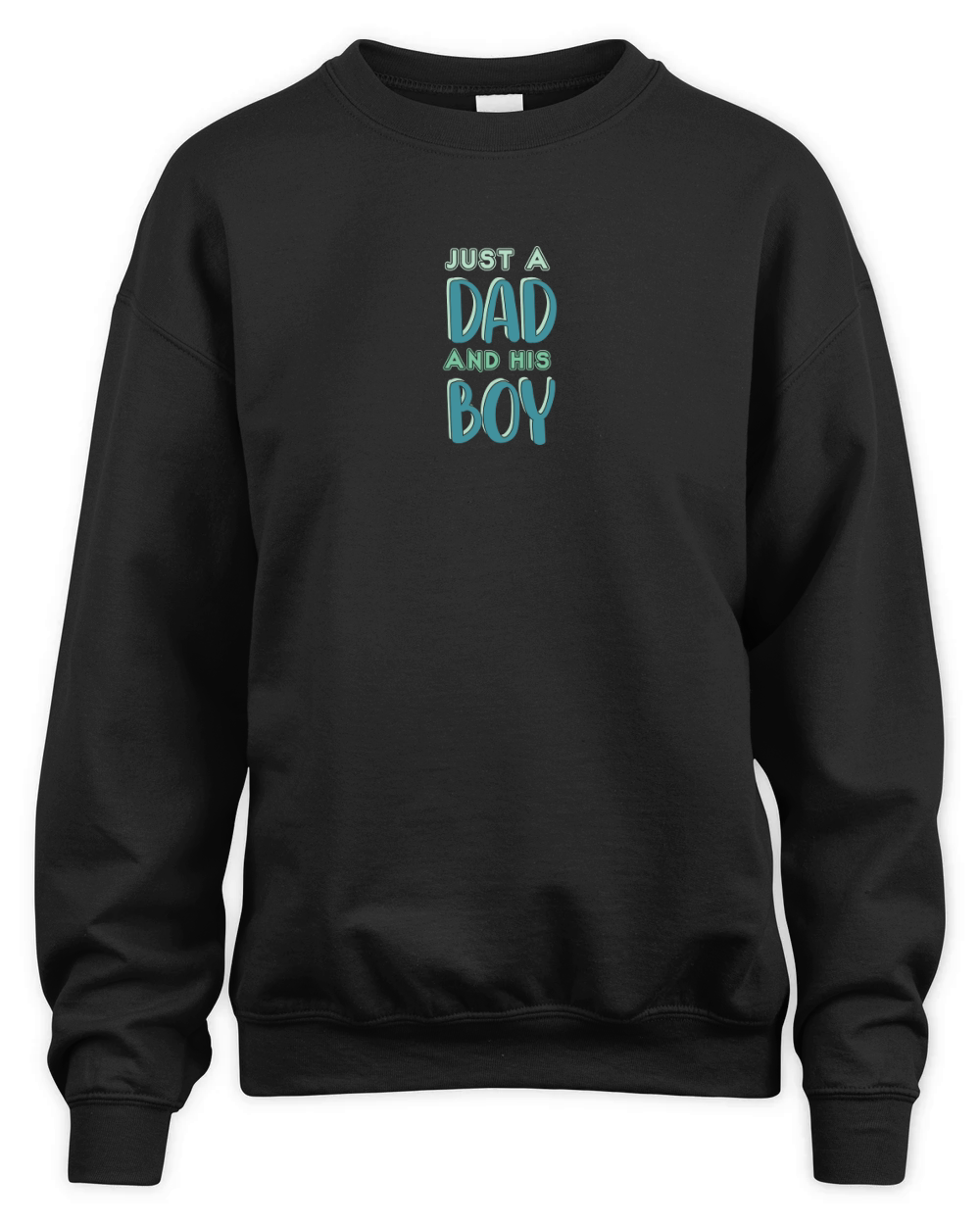 Just a dad and his boy Unisex Premium Crewneck Sweatshirt