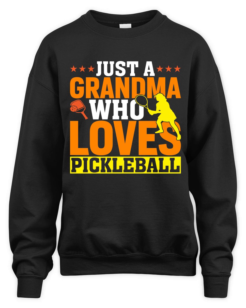 Just a grandma who loves Pickleball Unisex Premium Crewneck Sweatshirt