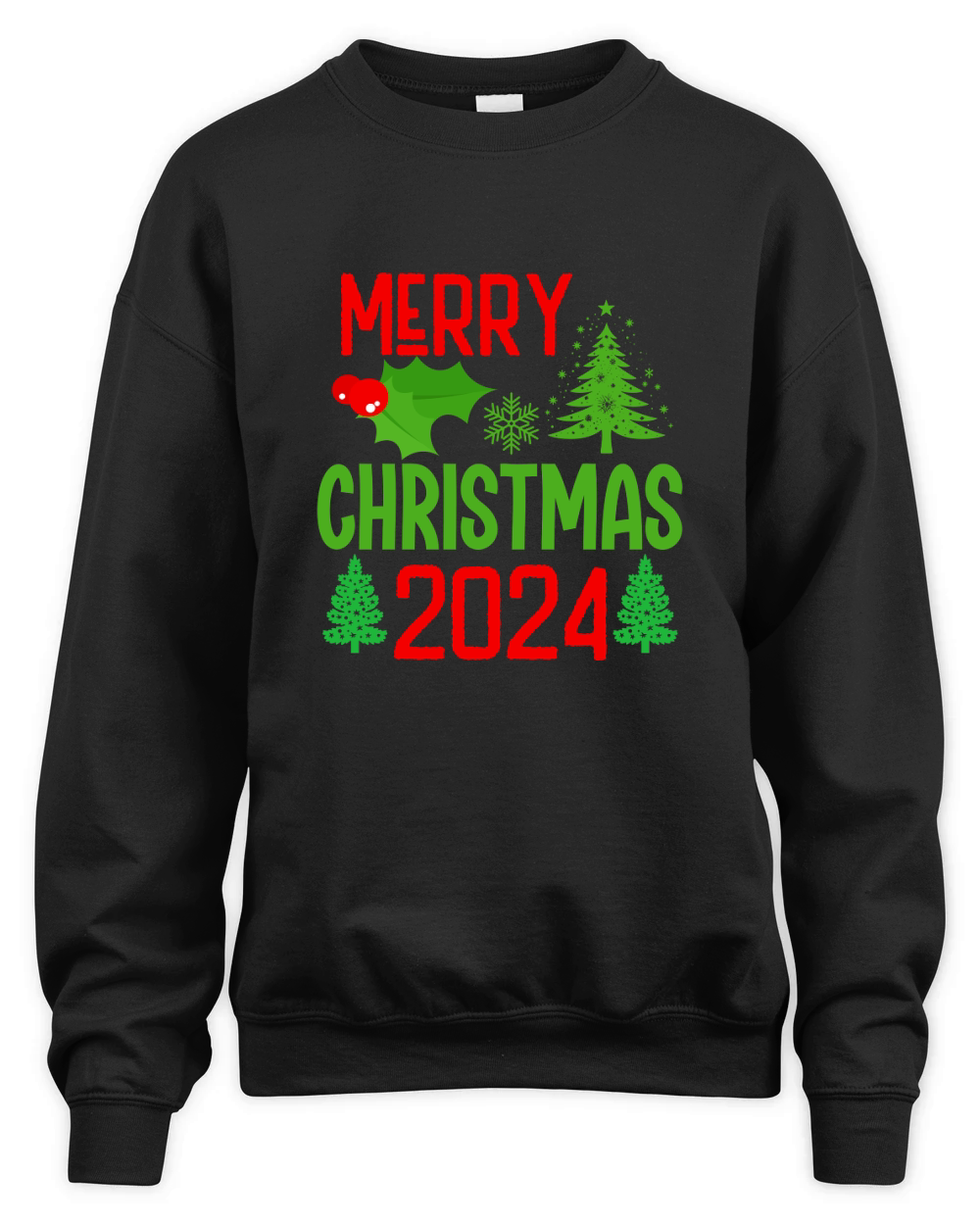Merry Christmas 2024 9 Unisex Premium Crewneck Sweatshirt