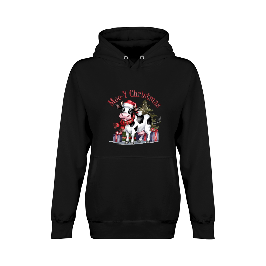 Moo Y Christmas Vintage Unisex Premium Pullover Hoodie