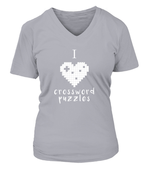 Crossword puzzles - I love crossword puzzles V-neck T-Shirt Woman