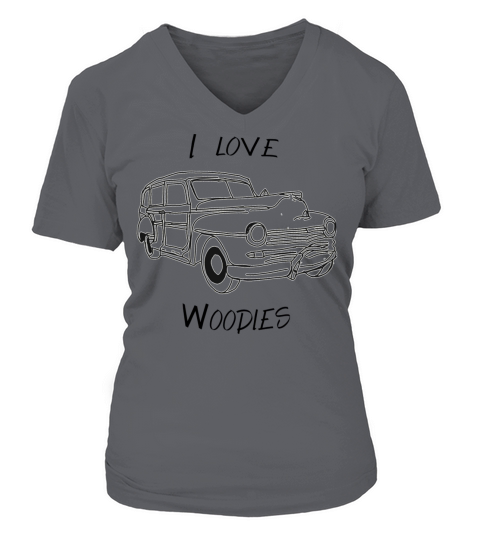 I Love Woodies V-neck T-Shirt Woman