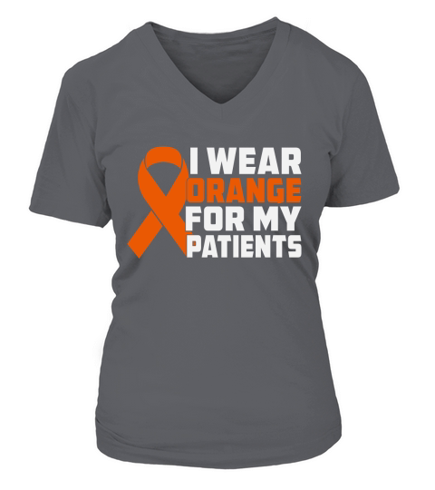 I Wear Orange For My Patients V-neck T-Shirt Woman
