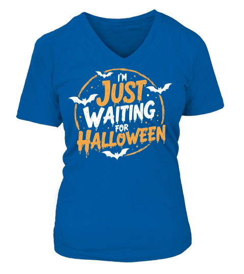 Im Just Waiting For Halloween 2 V-neck T-Shirt Woman