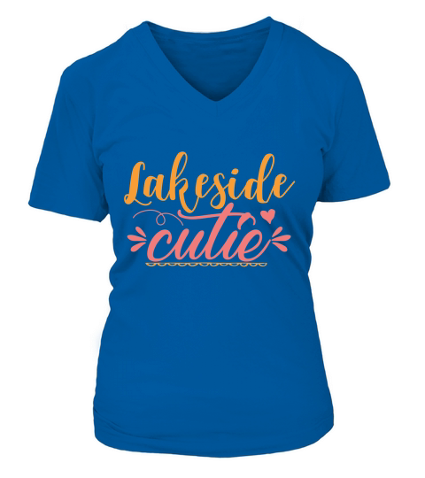 lakeside cutie V-neck T-Shirt Woman