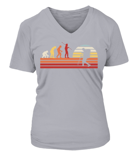 Retro Hiking Trails Outdoor Hike Vintage Hiker V-neck T-Shirt Woman