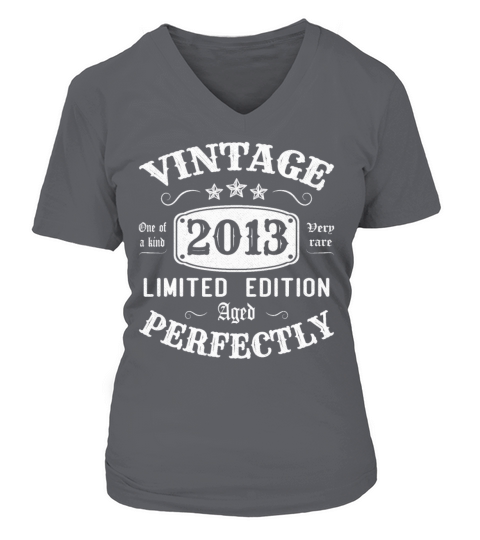 Vintage 2013 Limited Edition Aged Perfectly V-neck T-Shirt Woman