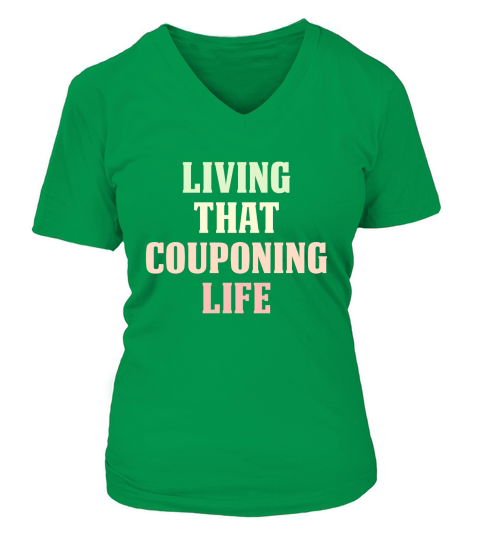 Vintage living that COUPONING life V-neck T-Shirt Woman