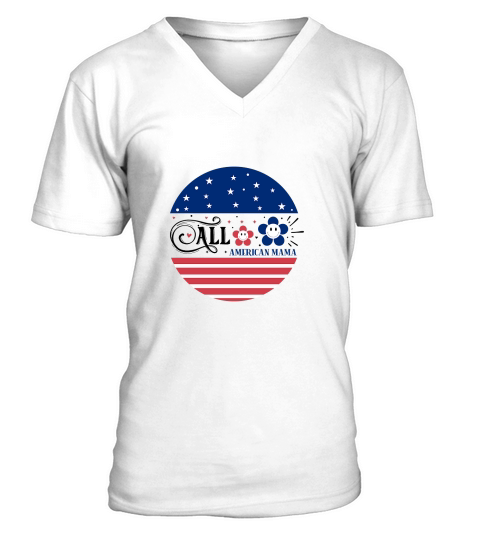 All American Mama 03 V-Neck T-shirt
