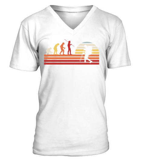 Retro Hiking Trails Outdoor Hike Vintage Hiker V-Neck T-shirt
