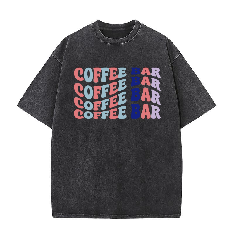 Coffee bar 4 Washed T-Shirt