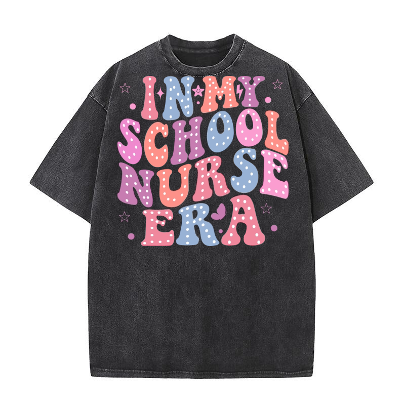 In My School Nurse Era Washed T-Shirt