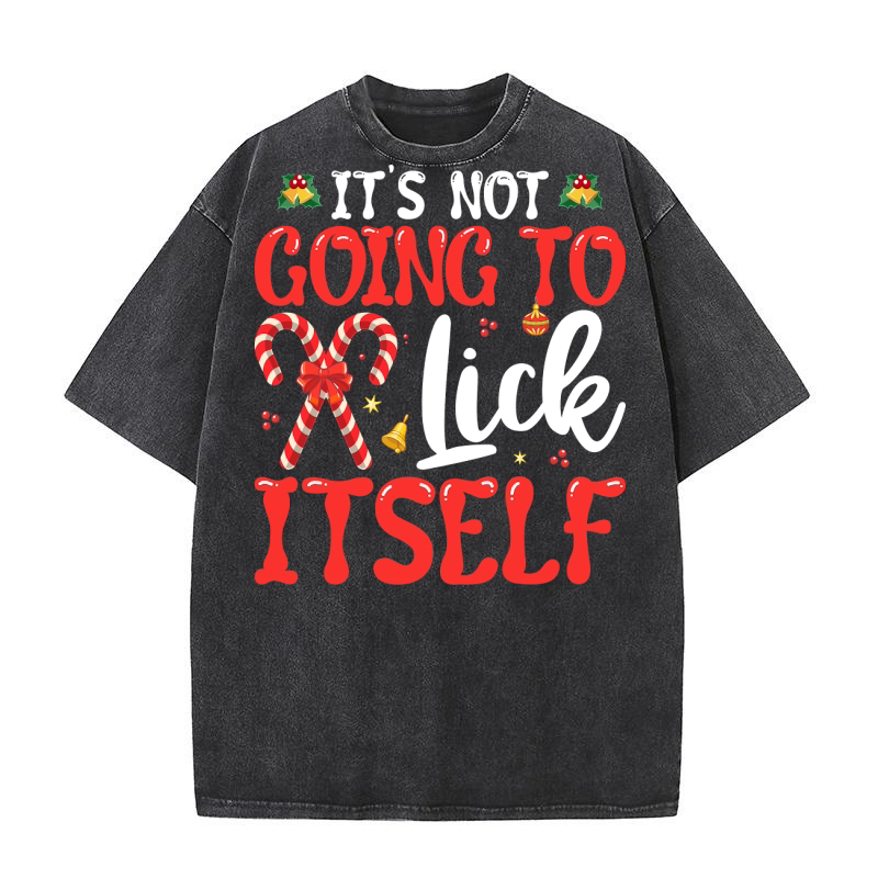 its not going to lick itself Washed T-Shirt