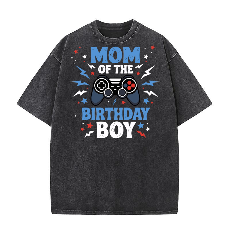 Mom of the birthday boy 8 Washed T-Shirt