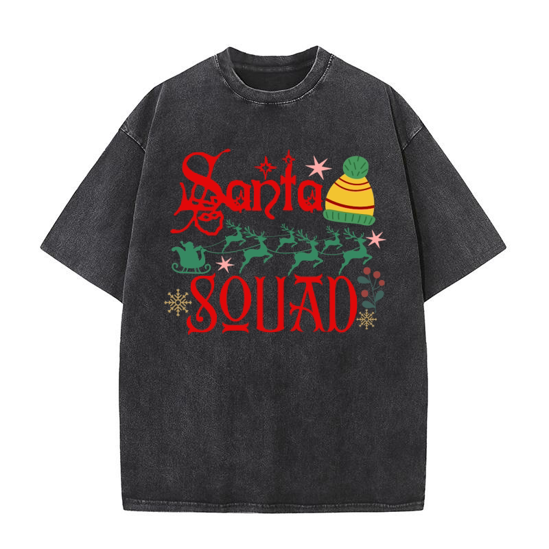 Santa Squad 1 Washed T-Shirt