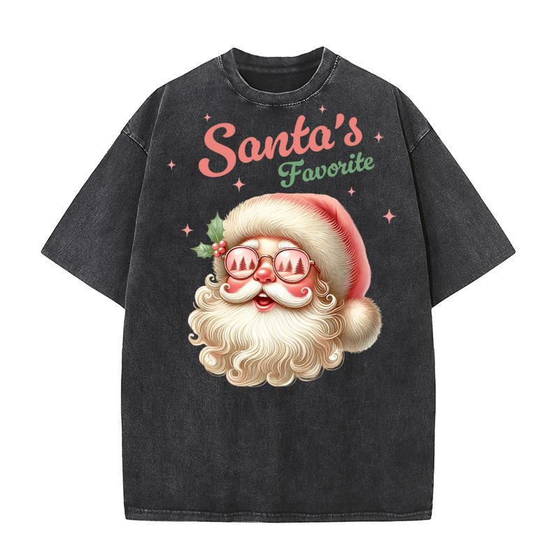 Santas Favorite Washed T-Shirt