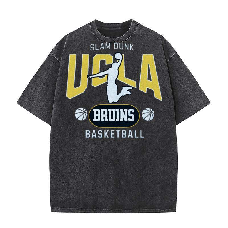 Slam dunk UCLA bruing basketball Washed T-Shirt