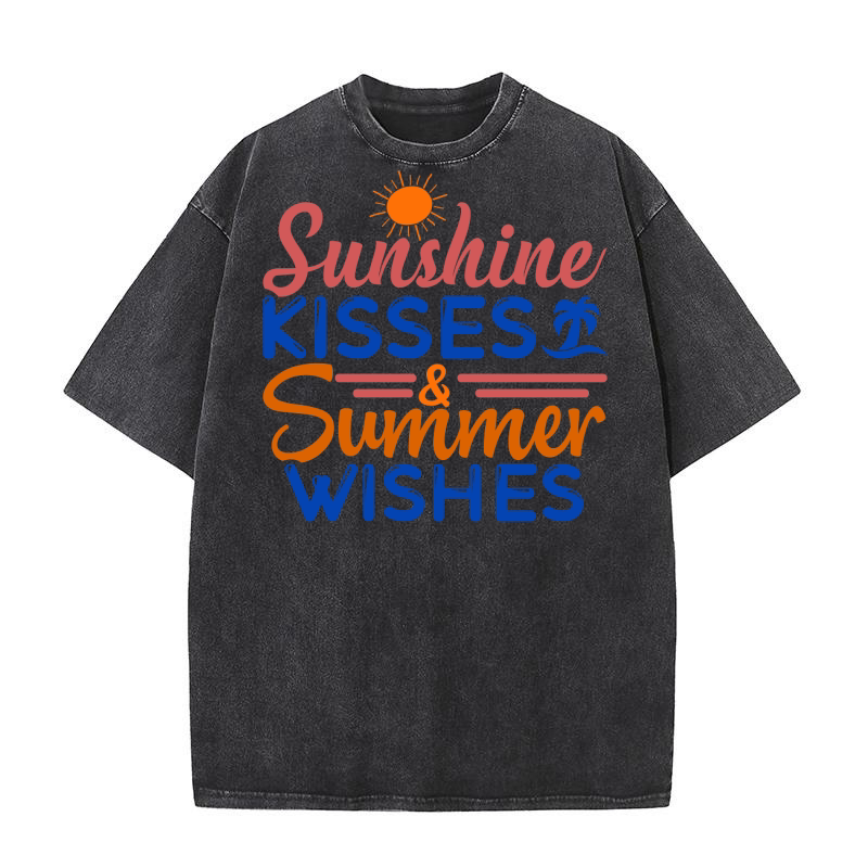 Sunshine kisses & summer wishes 1 Washed T-Shirt